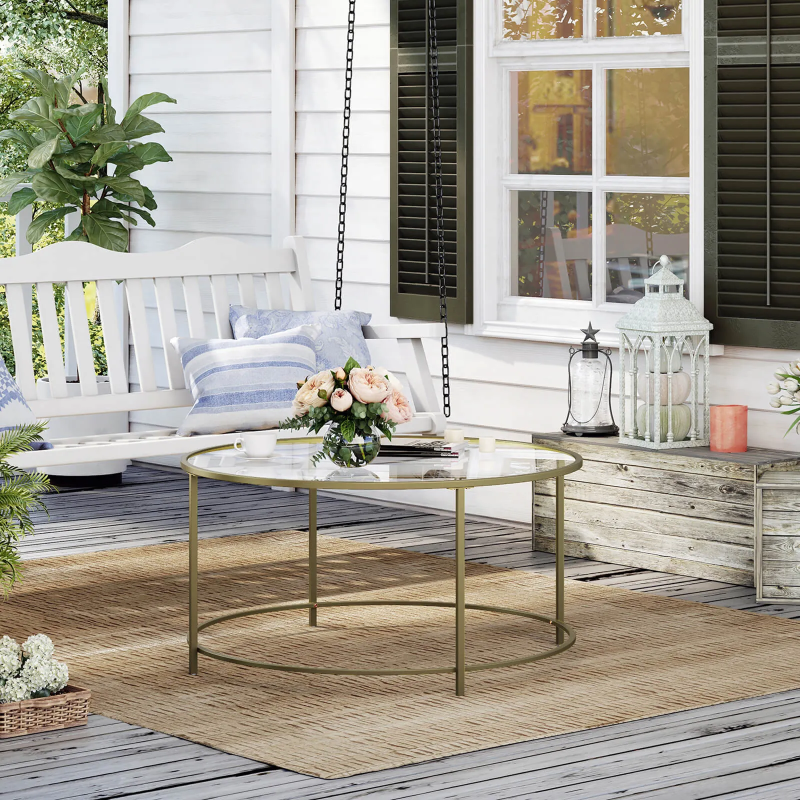 Round Glass Coffee Table LGT21G 4 balduloftaslt Round Glass Coffee Table LGTG