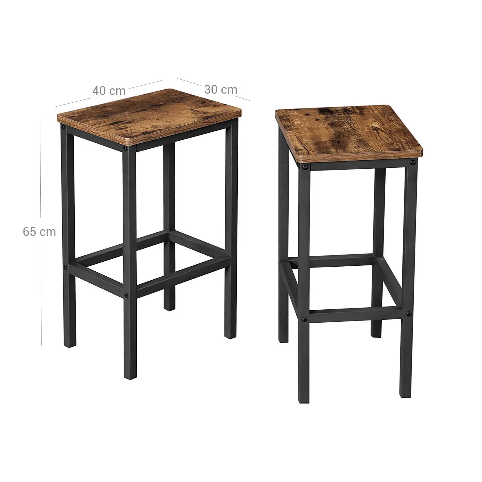 Set of 2 Industrial Bar Stools LBC65X 7 balduloftaslt Set of Industrial Bar Stools LBCX