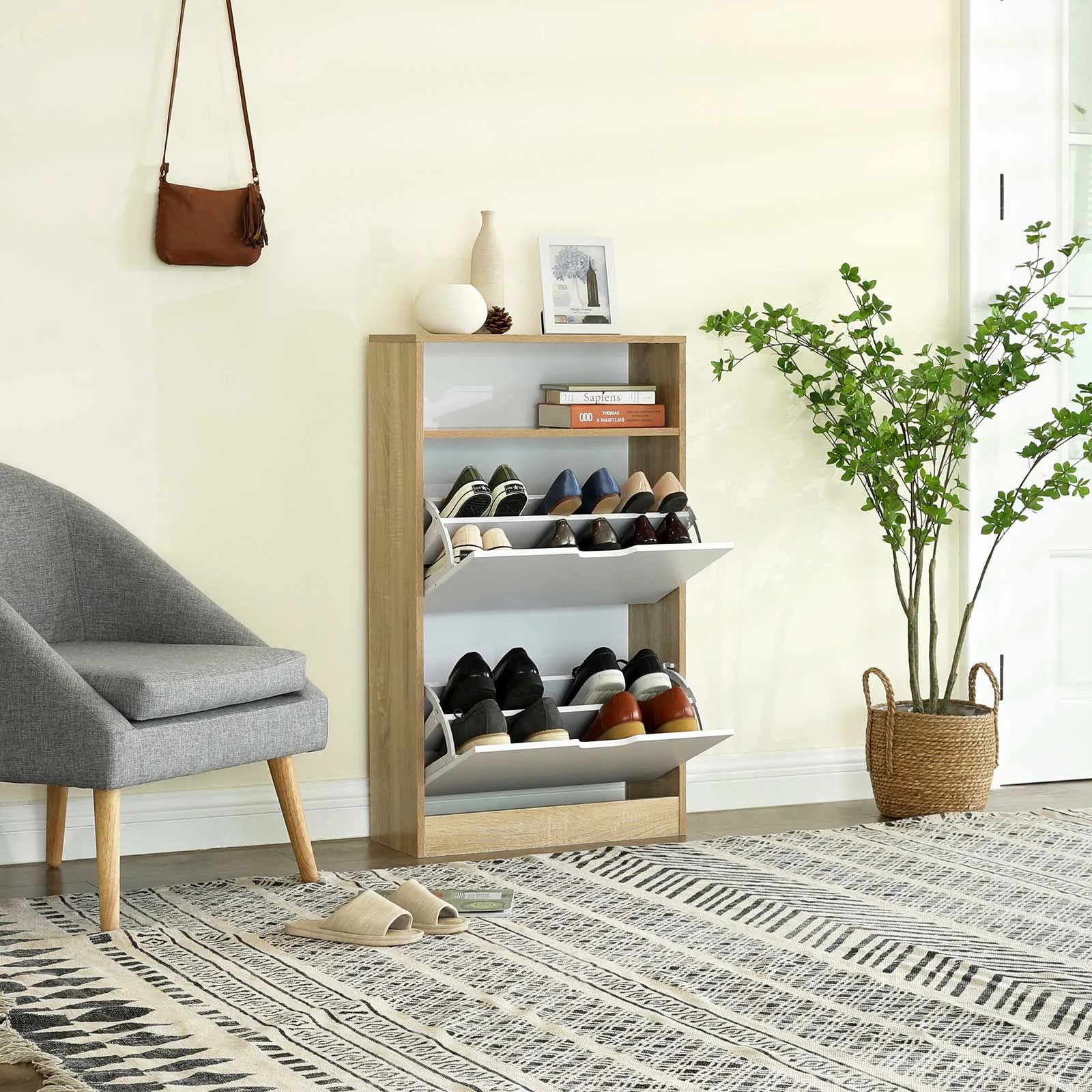 2 Flaps Shoe Cabinet LBC04NW 4 balduloftaslt Flaps Shoe Cabinet LBCNW