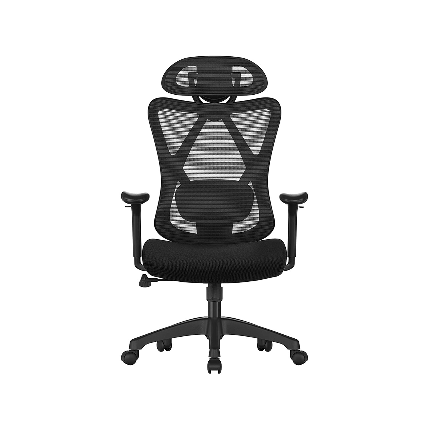 Biuro kėdė ergonominė su tinkleliu juoda