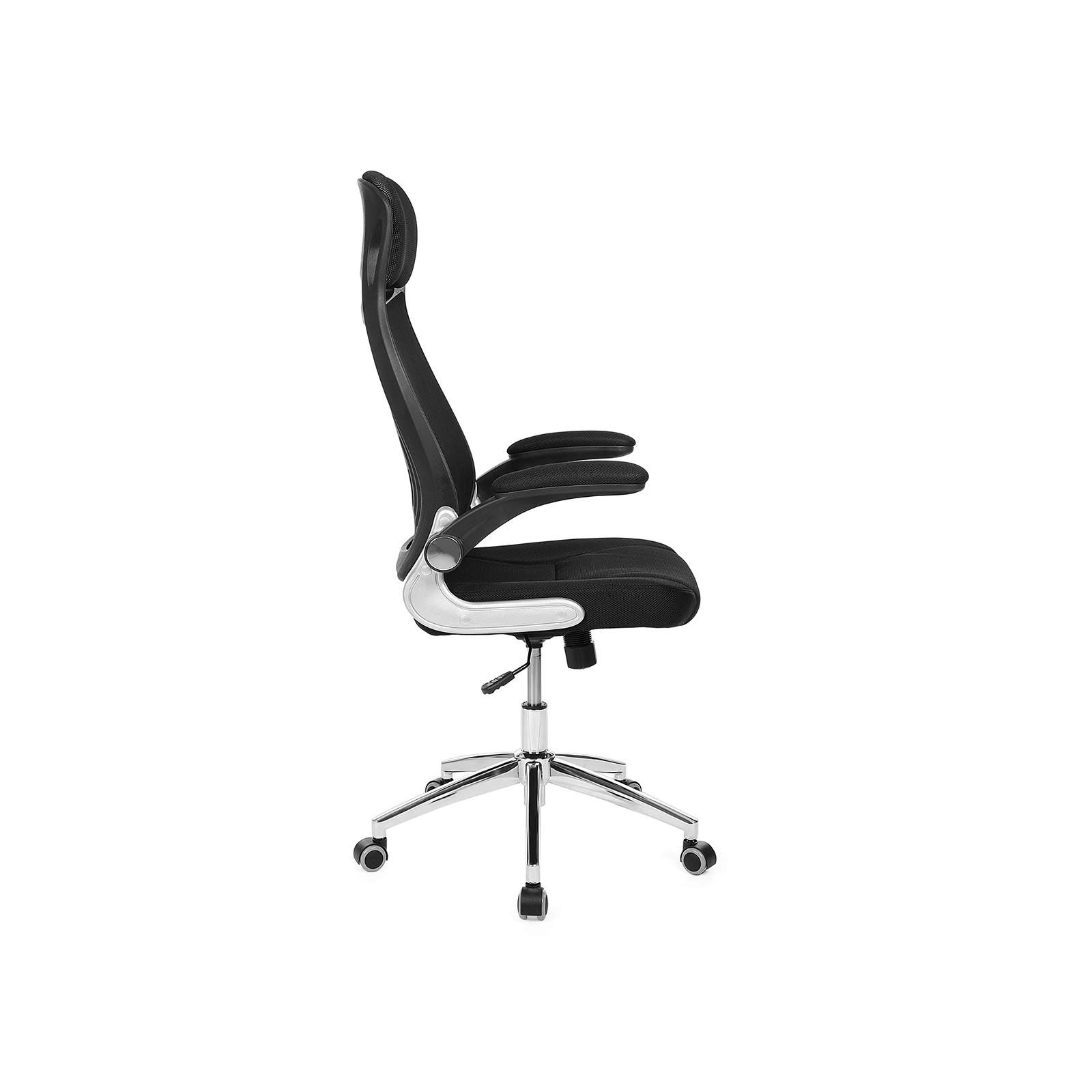 Biuro kėdė modernaus dizaino su tinkleliu ergonominė juoda 2