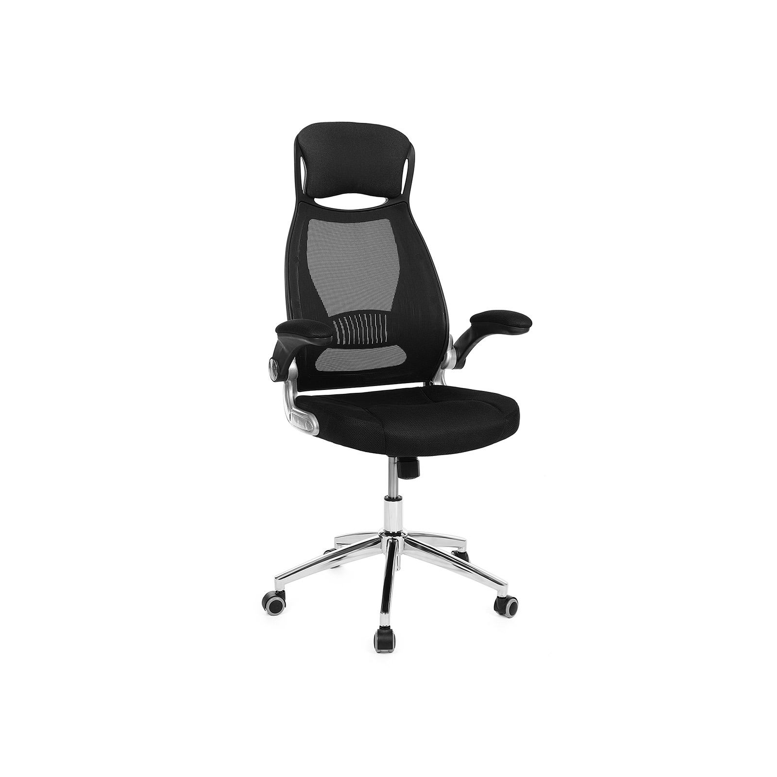 Biuro kėdė modernaus dizaino su tinkleliu ergonominė juoda