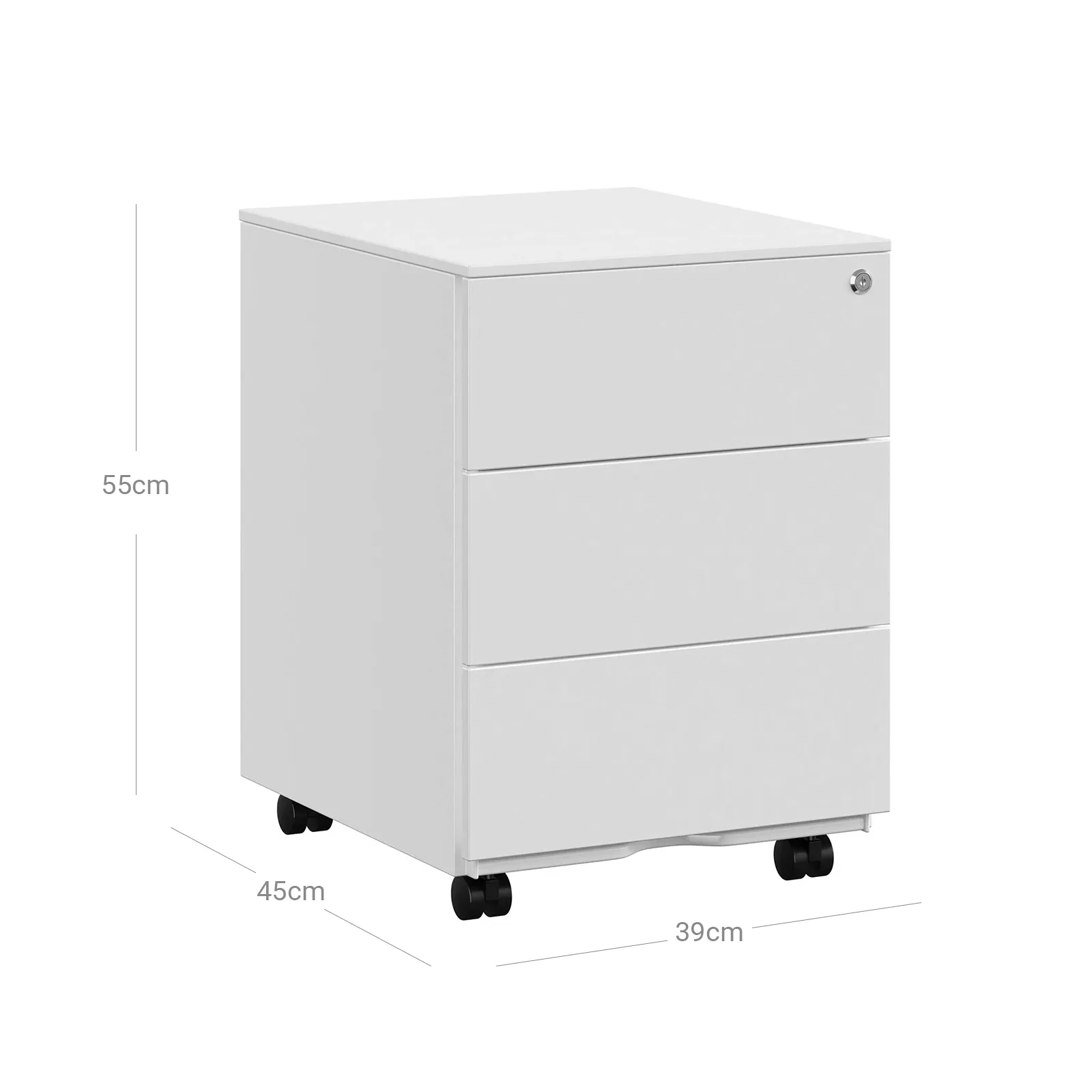 Aktenschrank mit 3 Schubladen OFC63WT 6 balduloftaslt Aktenschrank mit Schubladen OFCWT