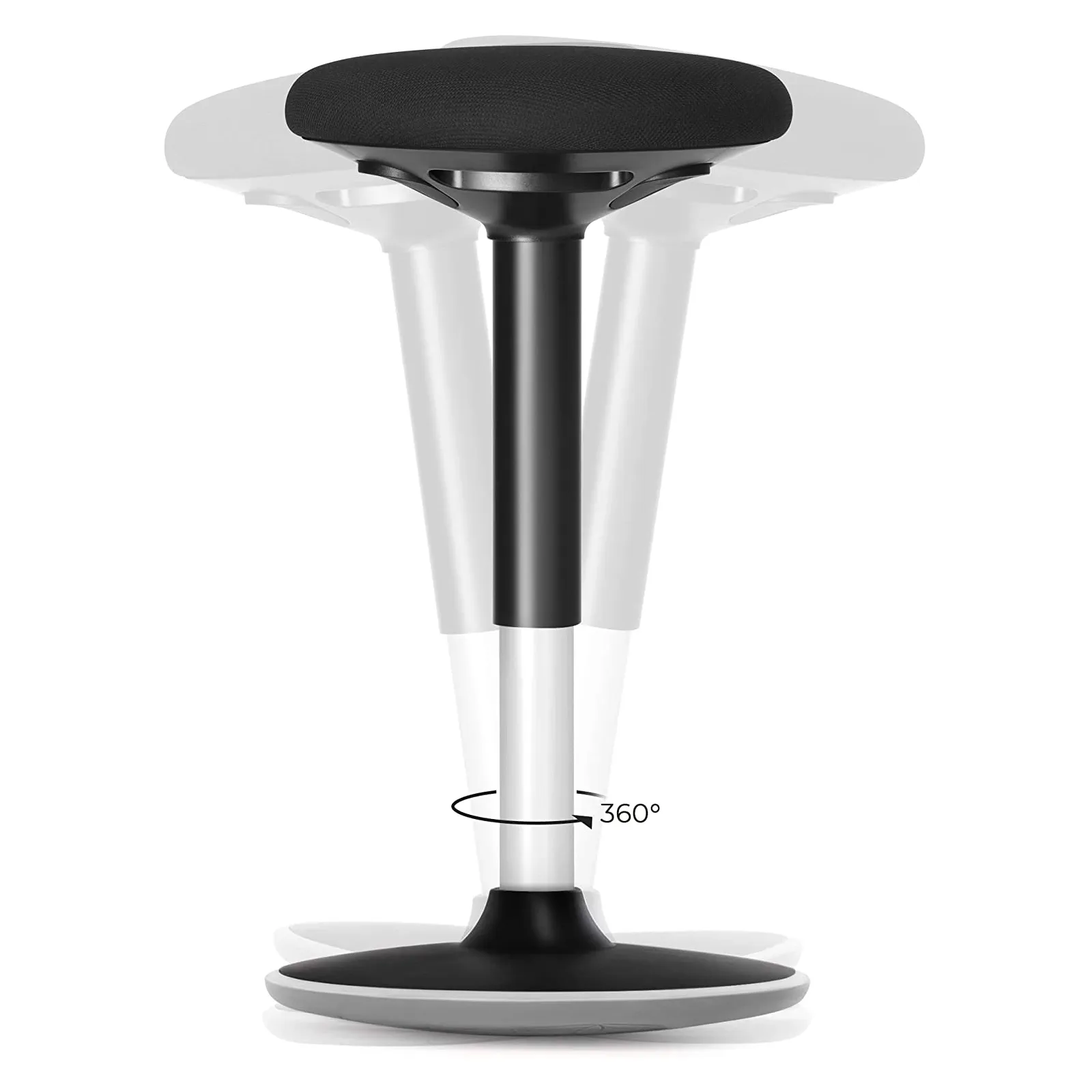 3 8 balduloftaslt Ergonominė biuro darbo taburetė 50-65cm aukščio juoda Biuras