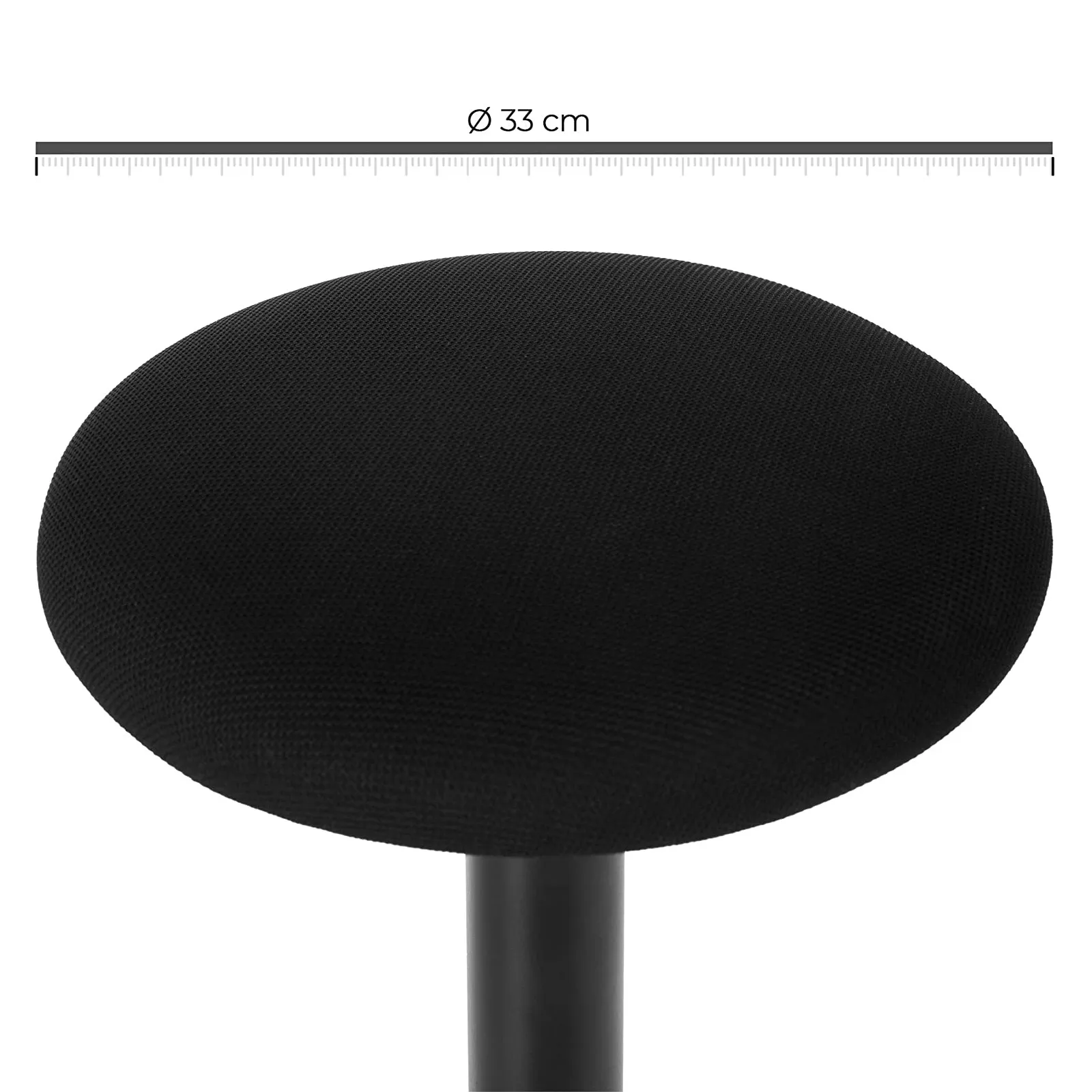 7 4 balduloftaslt Ergonominė biuro darbo taburetė 50-65cm aukščio juoda Biuras