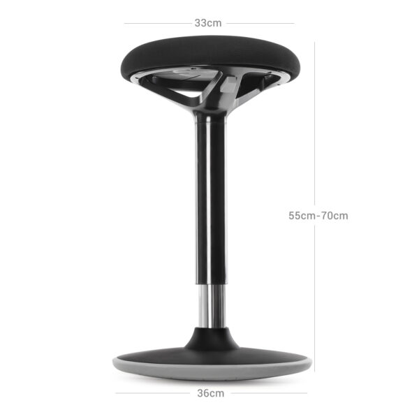 Ergonominė darbo taburetė siūbuojanti reguliuojamo aukščio 6