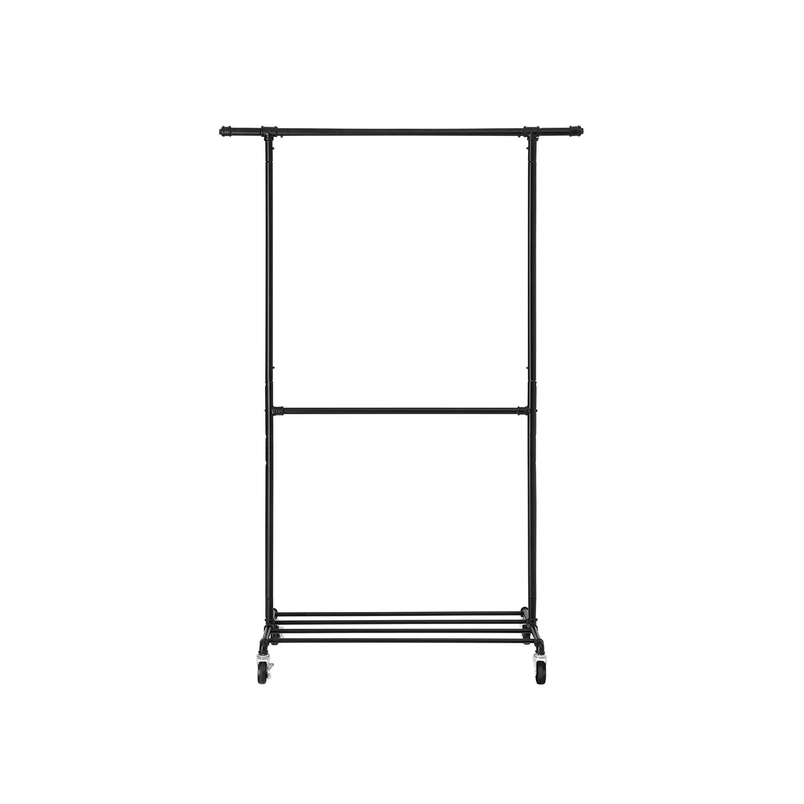 Kleiderstange aus Metall Schwarz HSR62BK 2 balduloftaslt Kleiderstange aus Metall Schwarz HSRBK