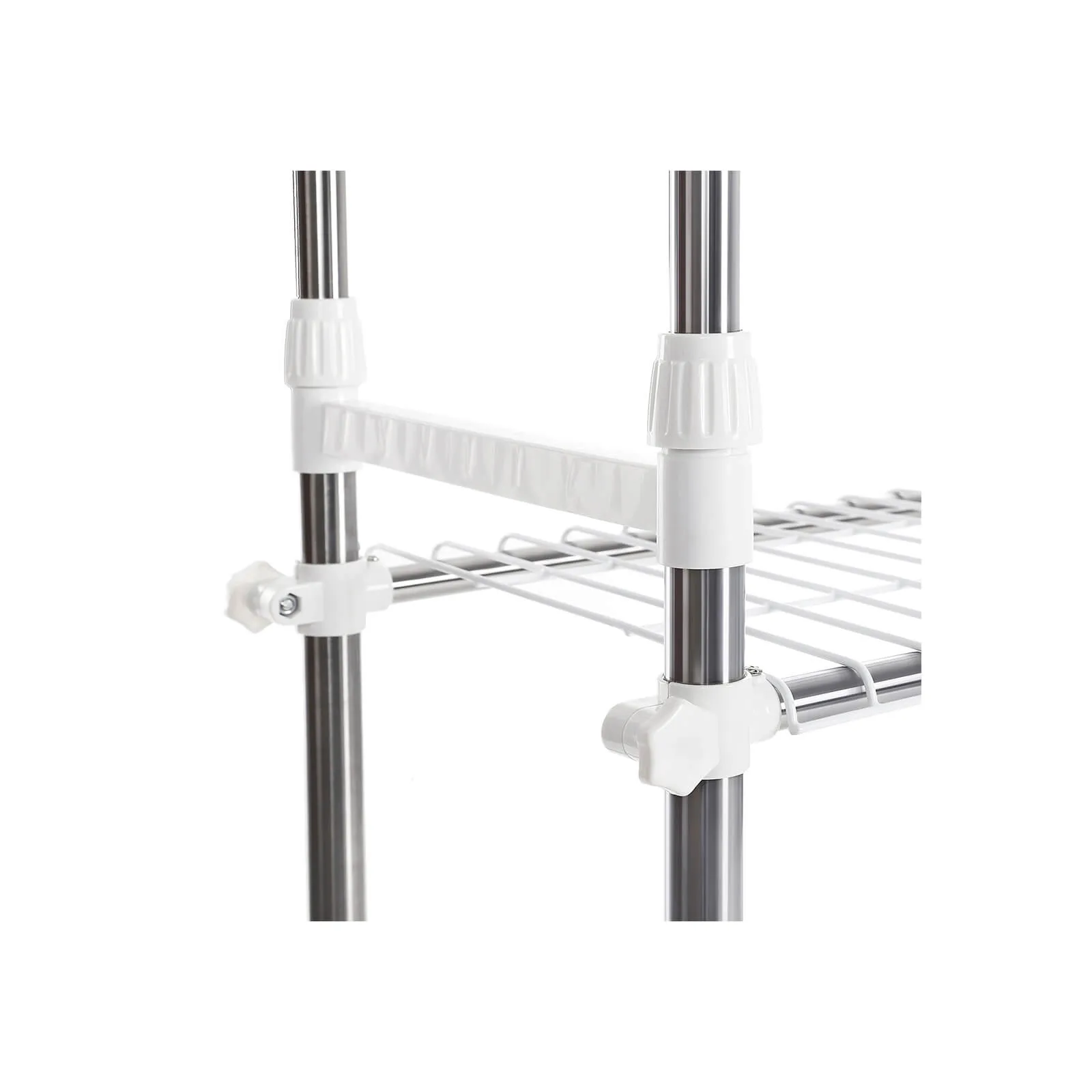 Kleiderstaender mit Schuhablage Weiss LLR03W 6 balduloftaslt Kleiderstaender mit Schuhablage Weiss LLRW