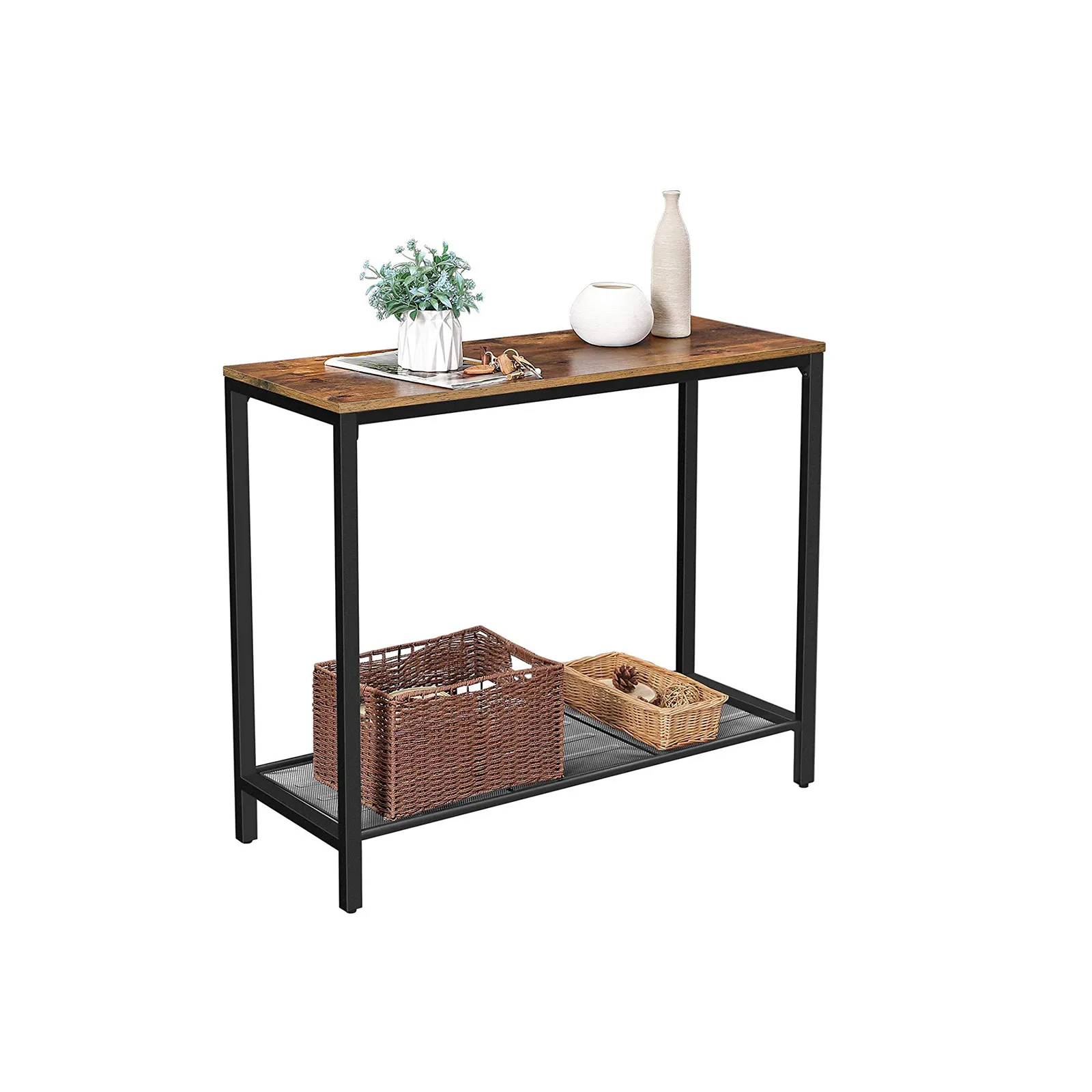 Mesh Shelf Console Table LNT86X 2 balduloftaslt Mesh Shelf Console Table LNTX