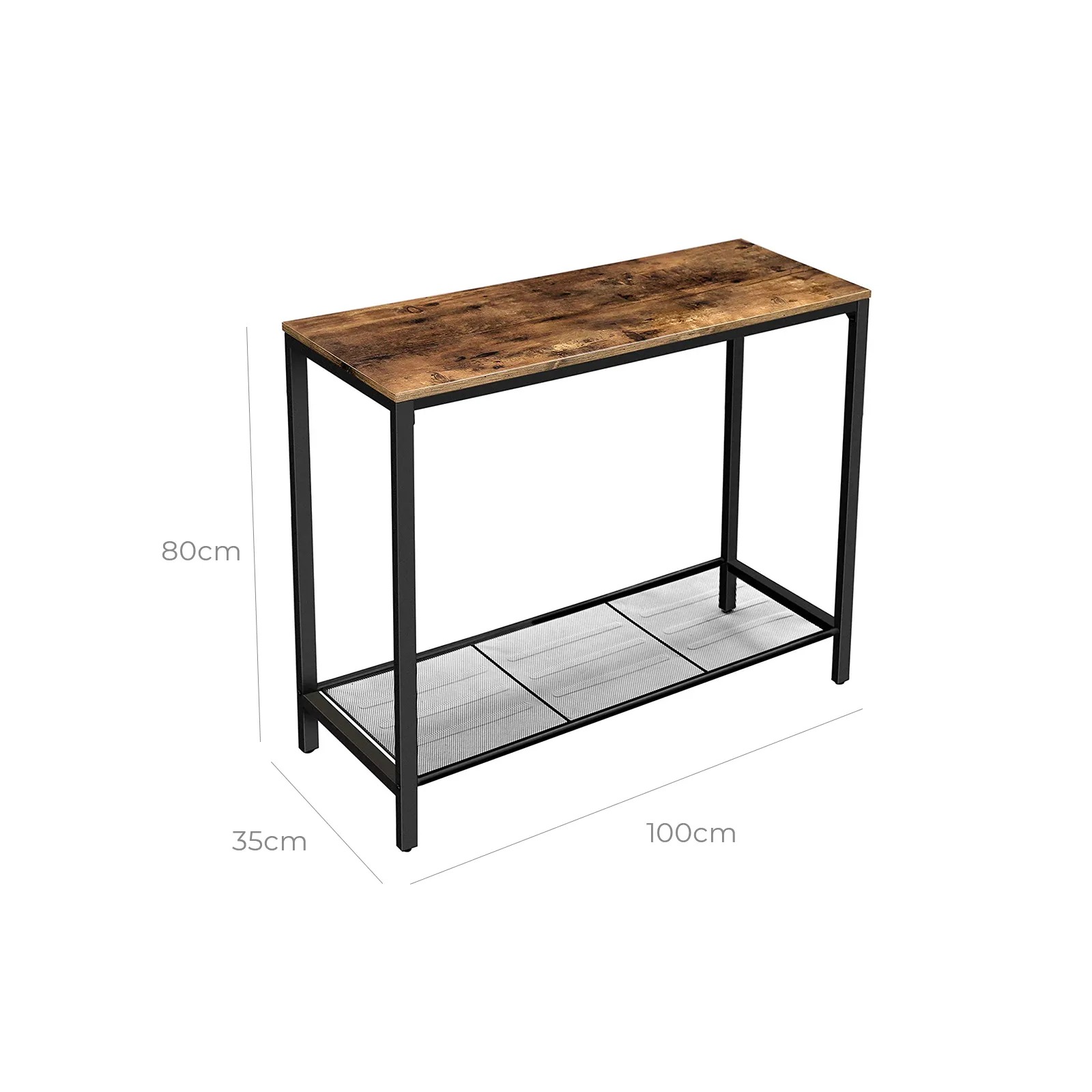 Mesh Shelf Console Table LNT86X 7 balduloftaslt Mesh Shelf Console Table LNTX