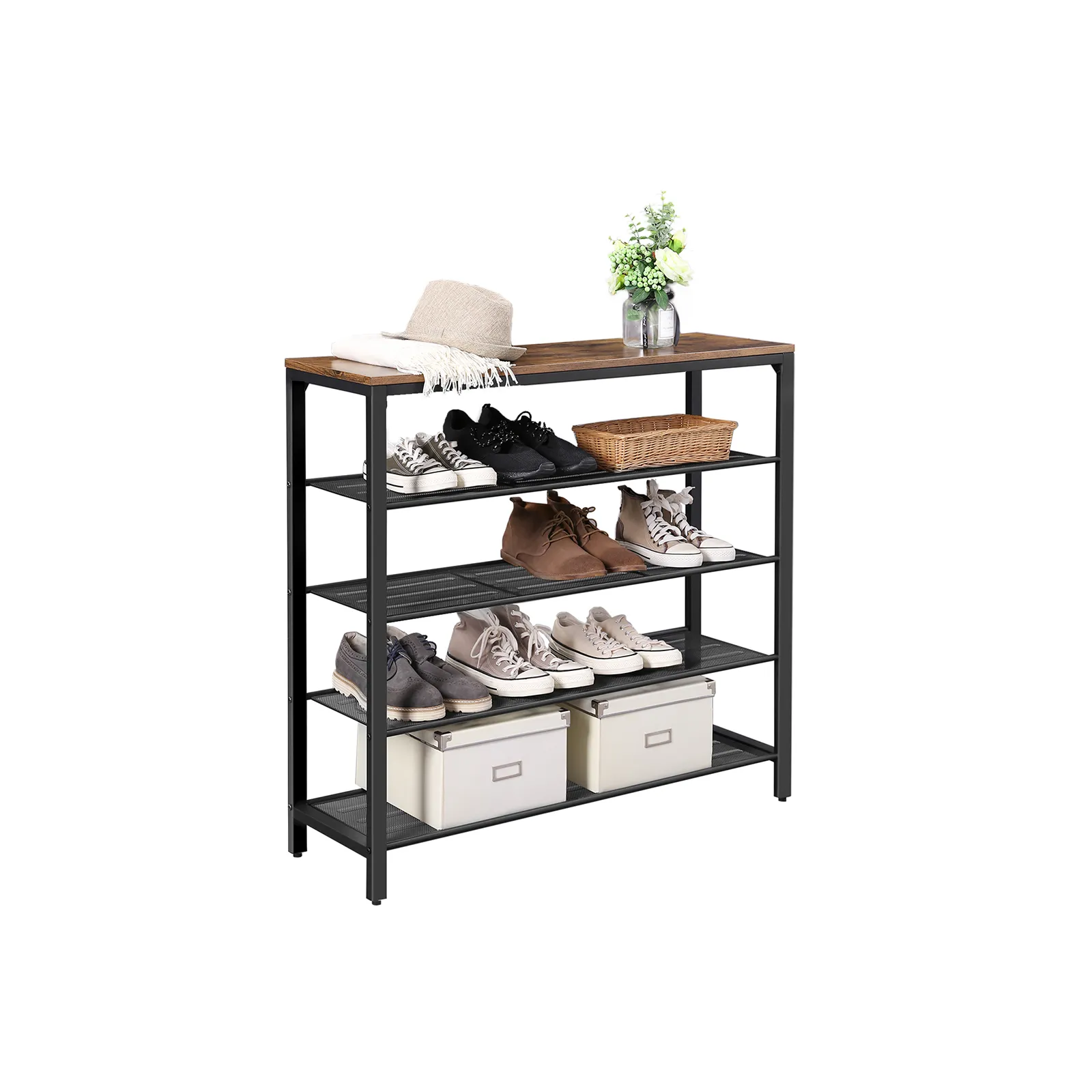 Schuhablage mit 4 Gitterebenen LBS15BX 2 balduloftaslt Schuhablage mit Gitterebenen LBSBX
