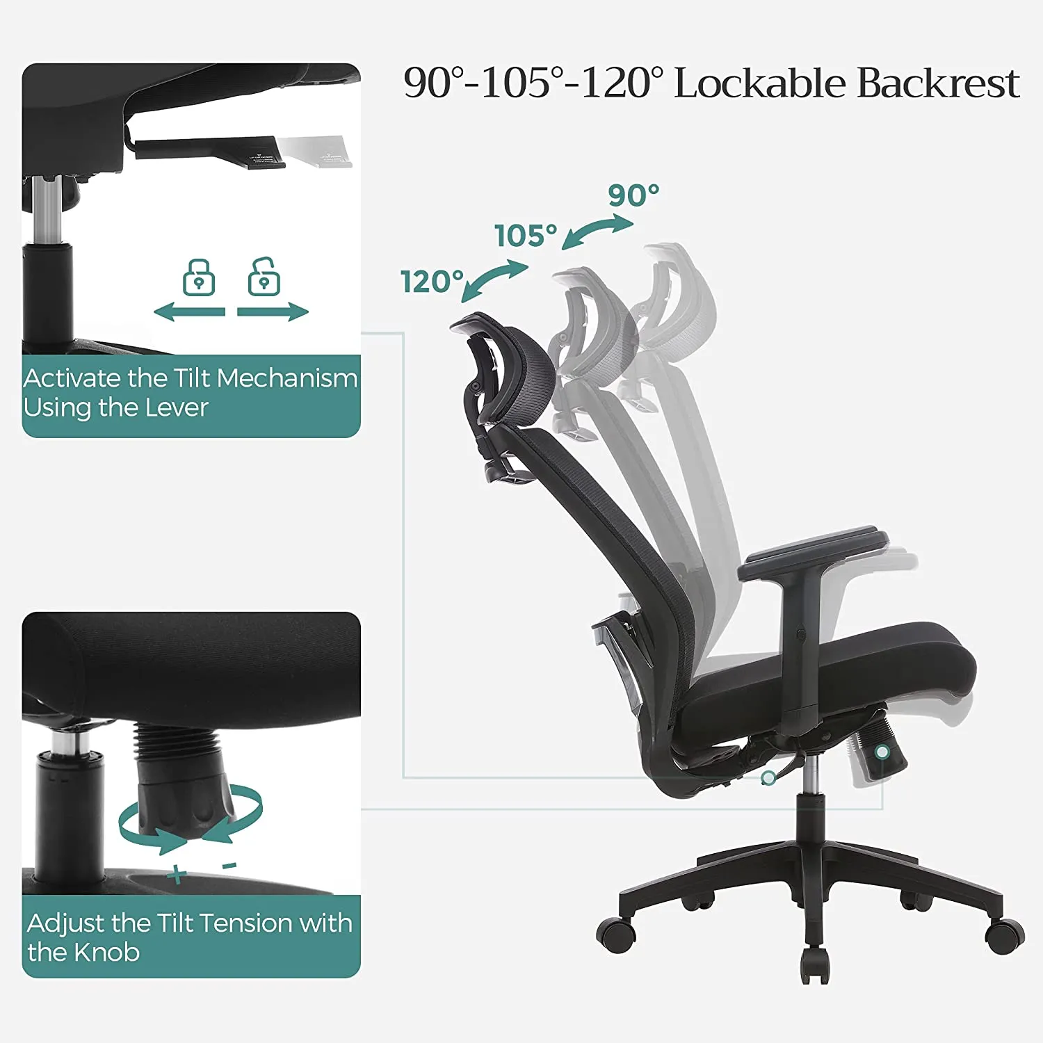 Moderni ergonominė biuro kėdė su tinkleliu ir kabykla Moderni ergonominė biuro kėdė su tinkleliu ir kabykla Akcija