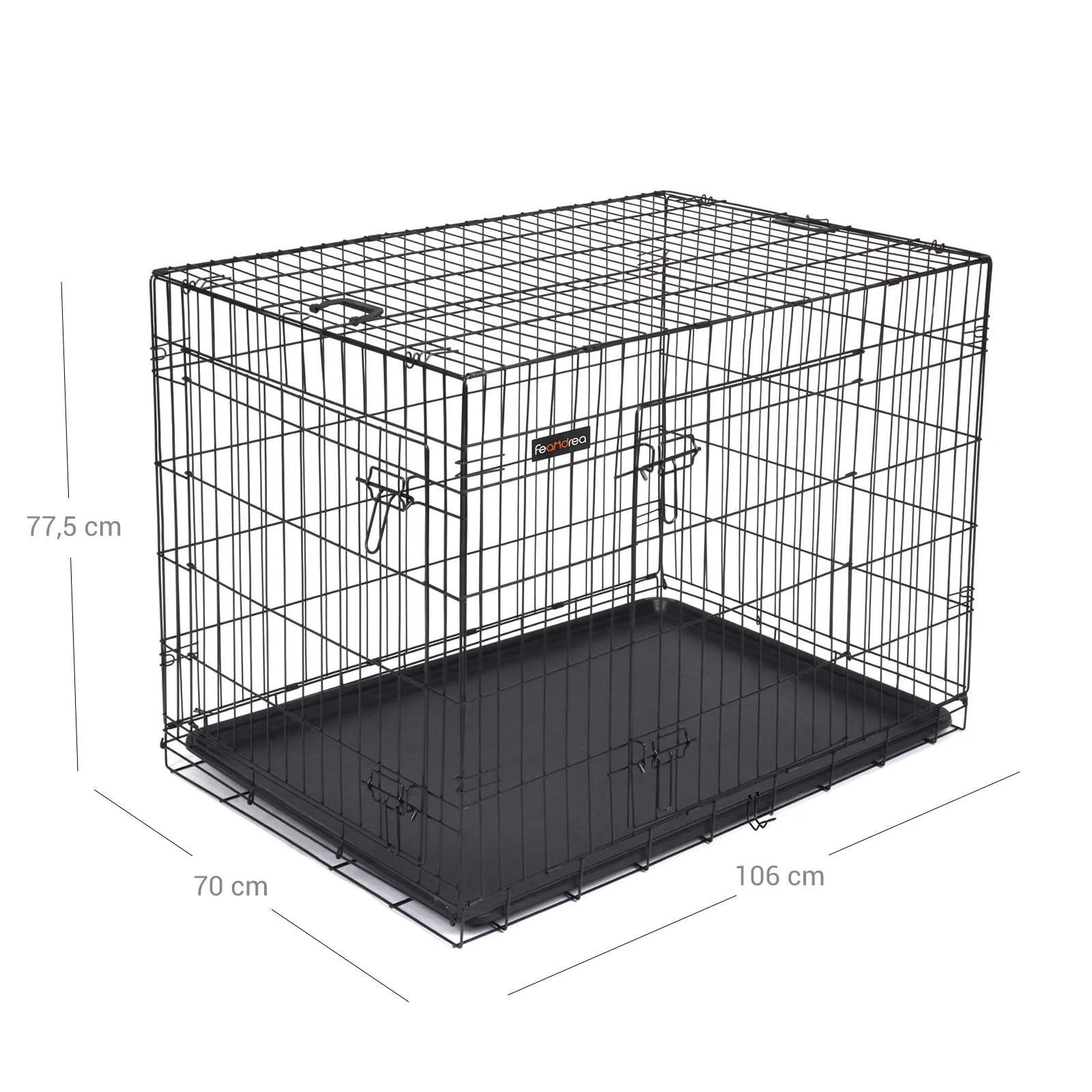 Hundekaefig XXL mit 2 Tueren PPD42H 7 balduloftaslt Hundekaefig XXL mit Tueren PPDH