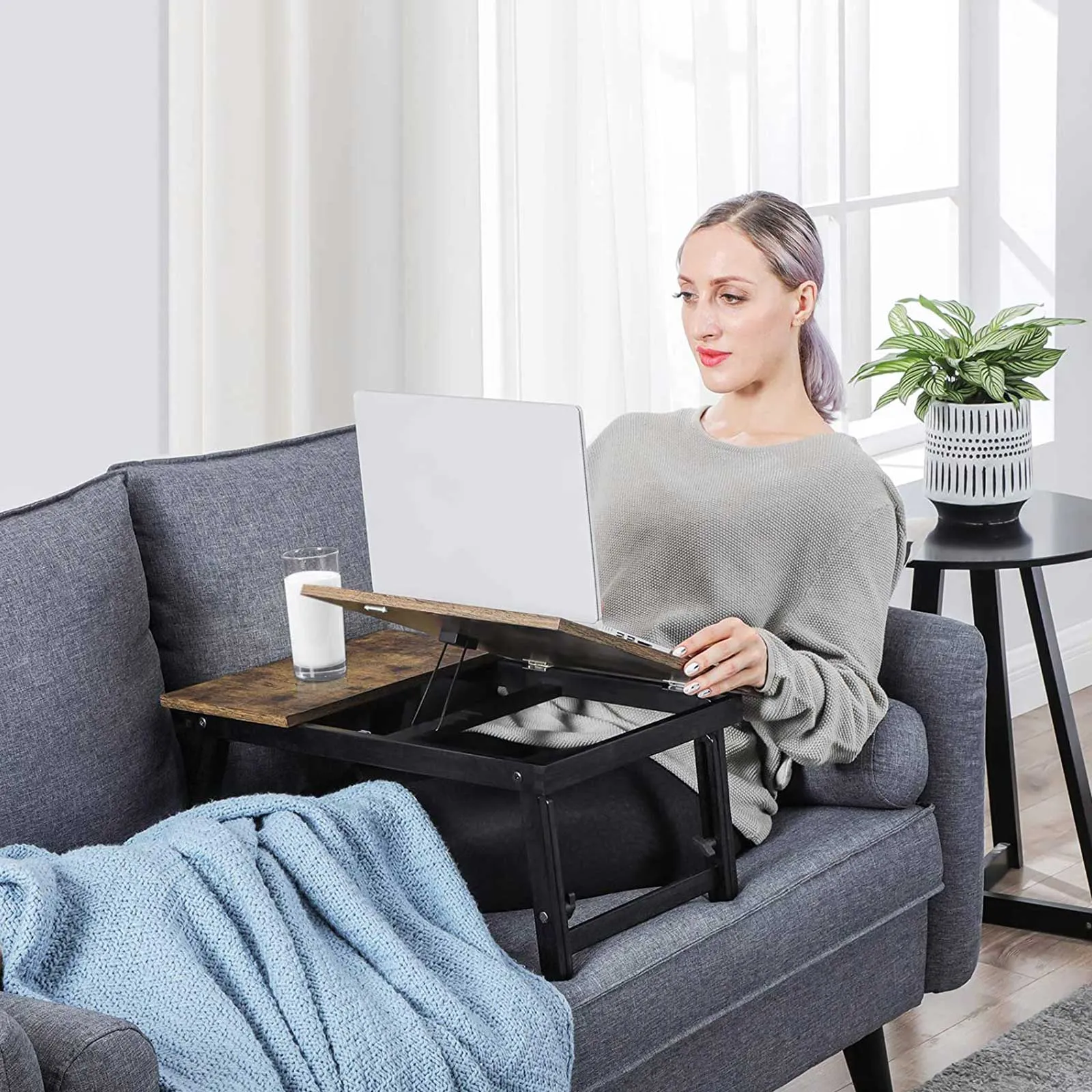 Nešiojamo kompiuterio staliukas rudas iki 15.6 colio kompiuteriui Laptoptisch LLDB