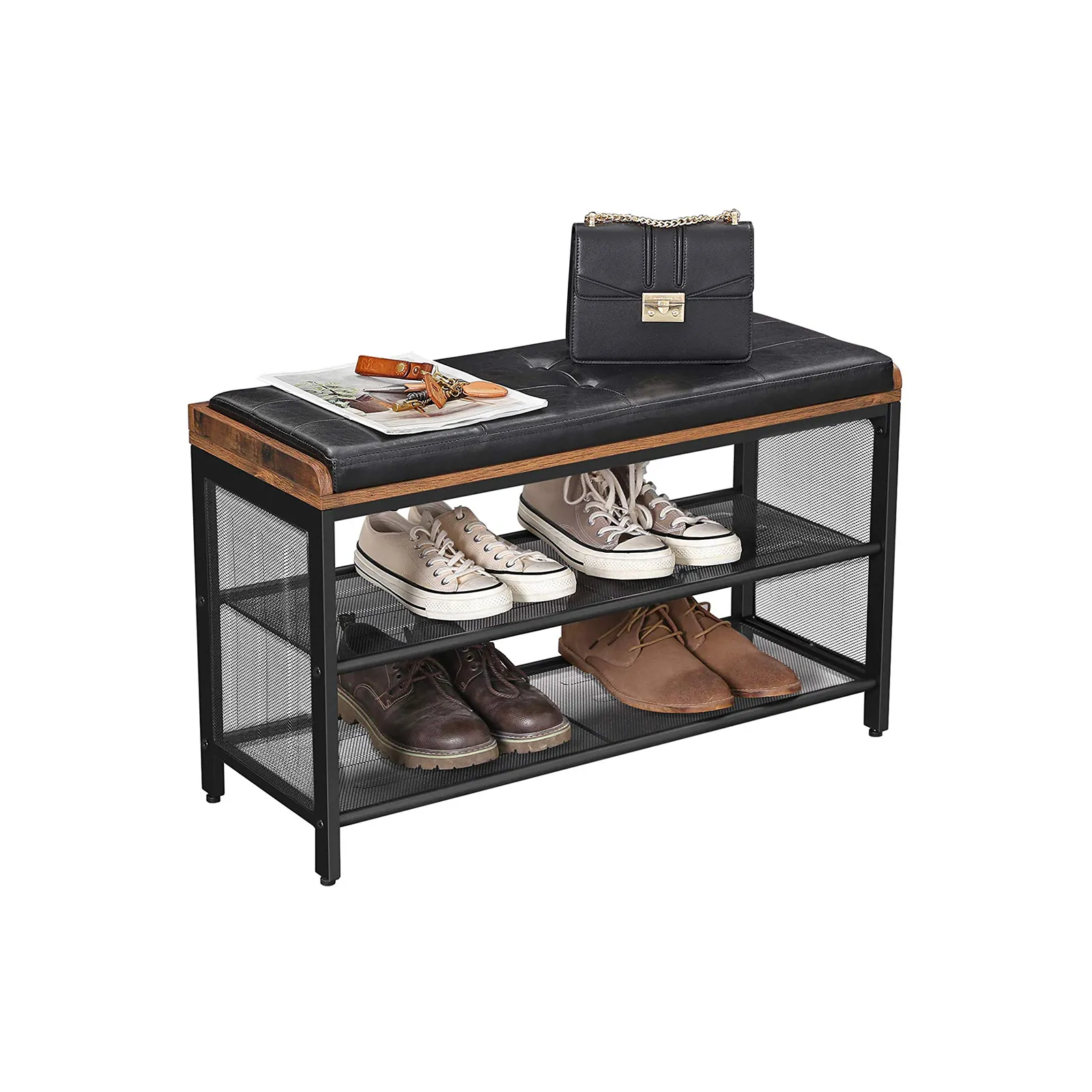 Mesh Shelf Shoe Bench LBS75X 2 balduloftaslt Mesh Shelf Shoe Bench LBSX