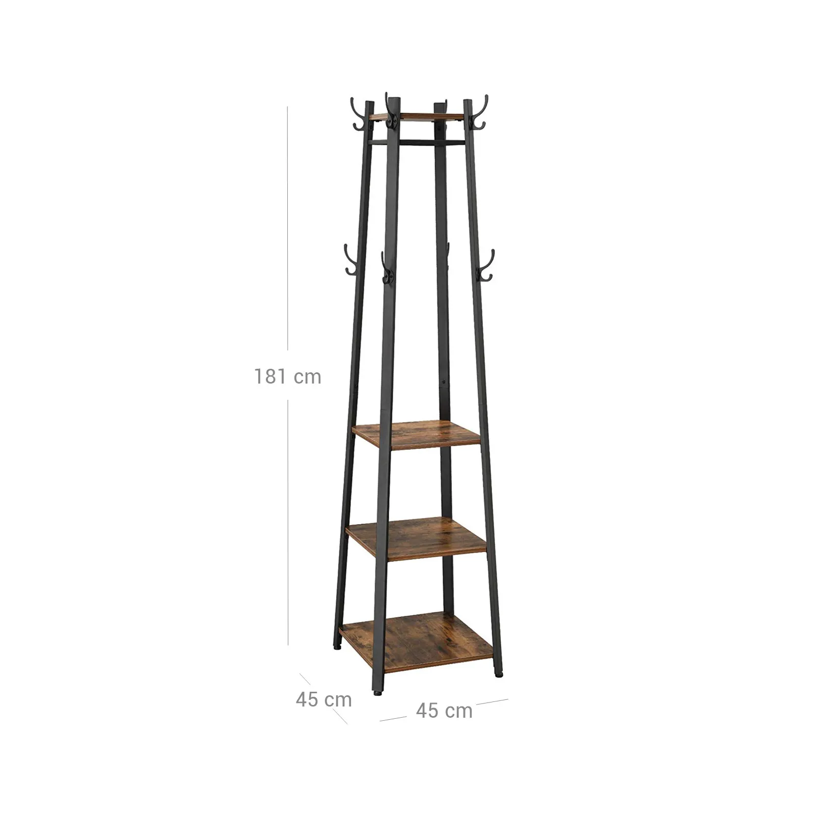 Industriestil Garderobenstaender LCR80X 8 balduloftaslt Industriestil Garderobenstaender LCRX
