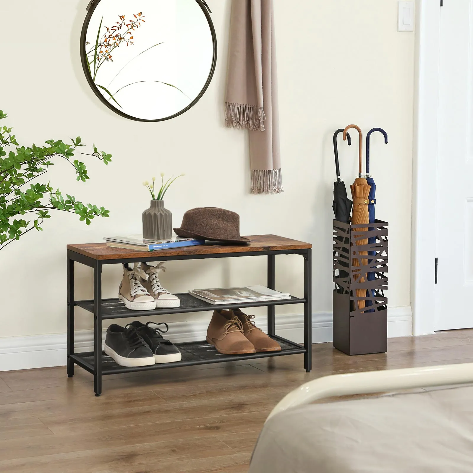 Mesh Shelves Shoe Bench LBS74X 3 balduloftaslt Mesh Shelves Shoe Bench LBSX