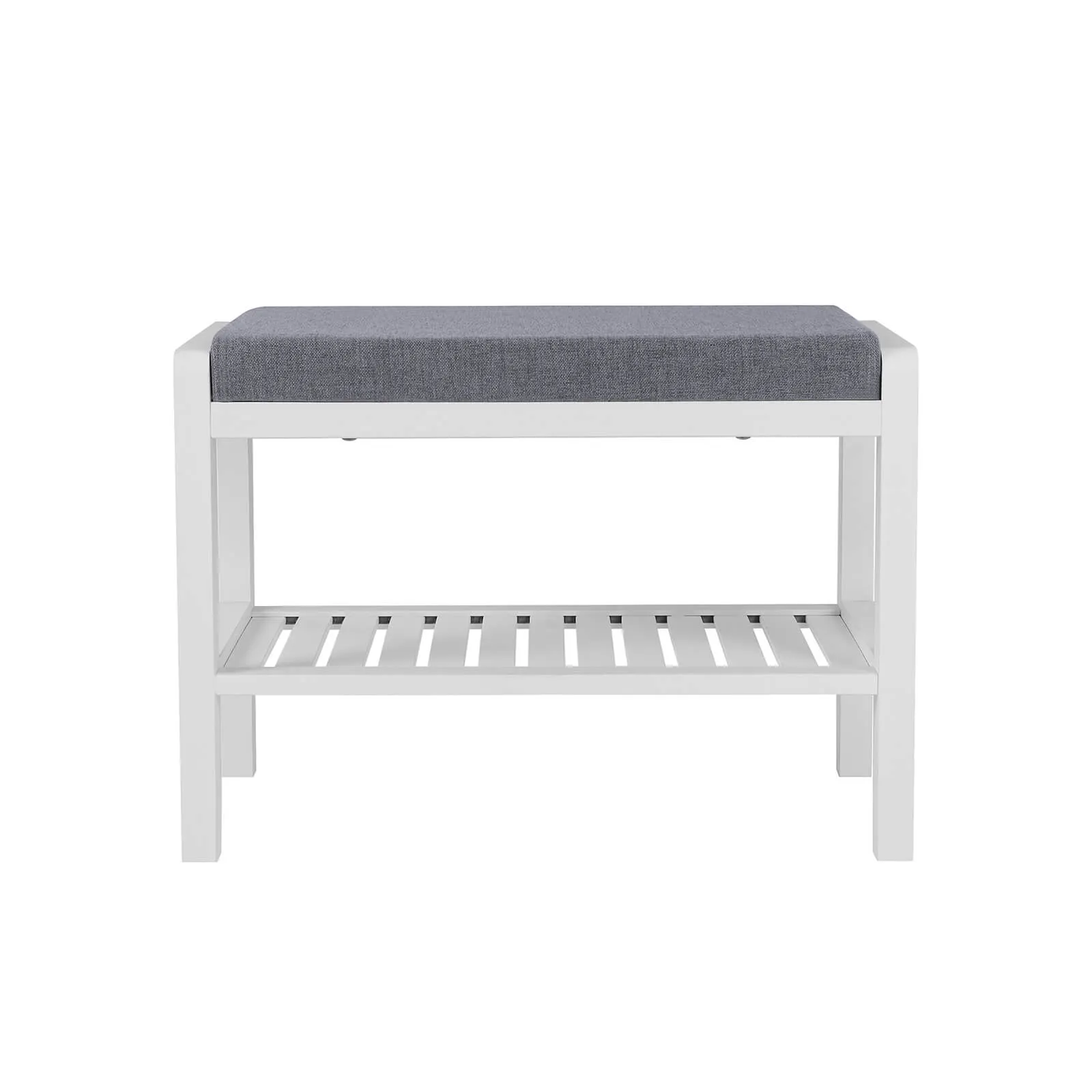 Polster Schuhbank Bambus Weiss Grau LBS65WN 2 balduloftaslt Polster Schuhbank Bambus Weiss Grau LBSWN