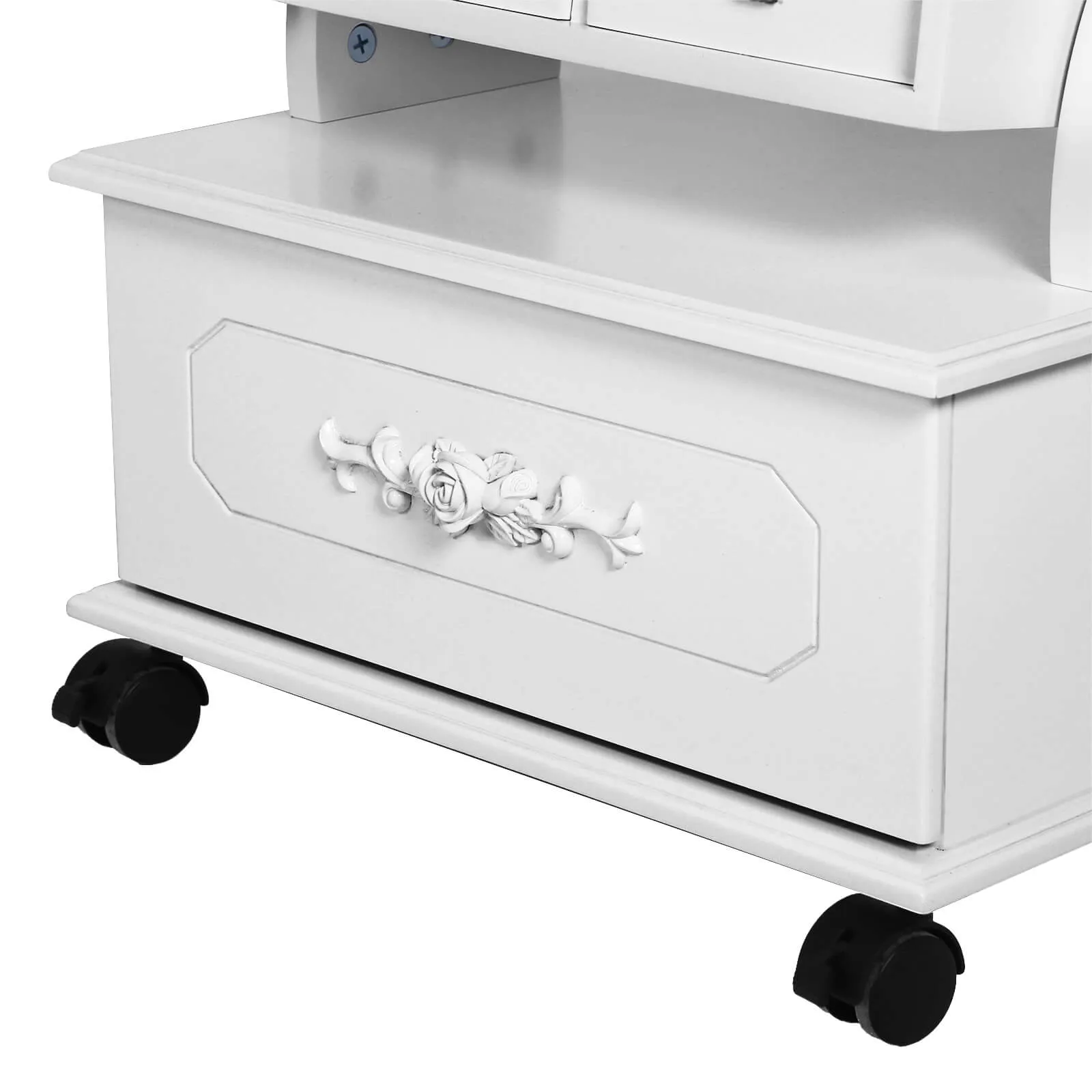 Mobiler Schmuckschrank Weiss JBC61W 5 balduloftaslt Mobiler Schmuckschrank Weiss JBCW