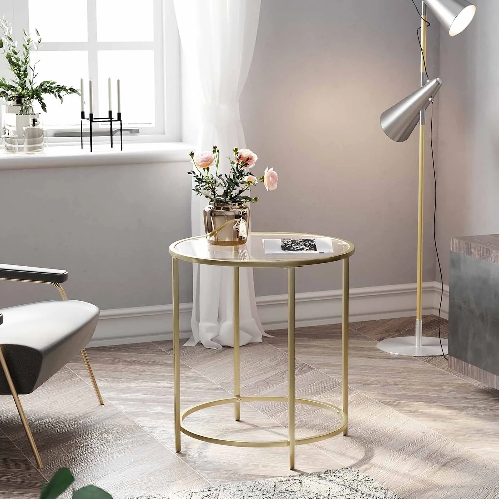 Golden Metal Side Table LGT20G 4 balduloftaslt Golden Metal Side Table LGTG