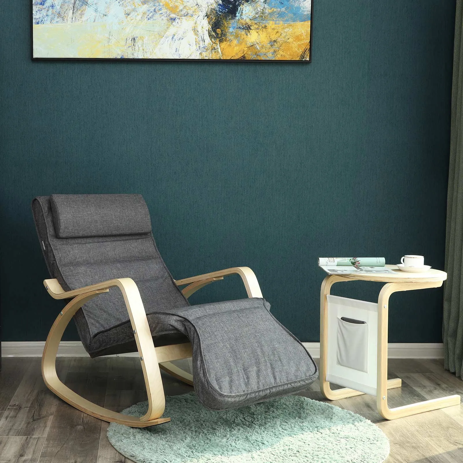 Relaxstuhl mit Fussstuetze Dunkelgrau LYY42GYZ 4 balduloftaslt Relaxstuhl mit Fussstuetze Dunkelgrau LYYGYZ