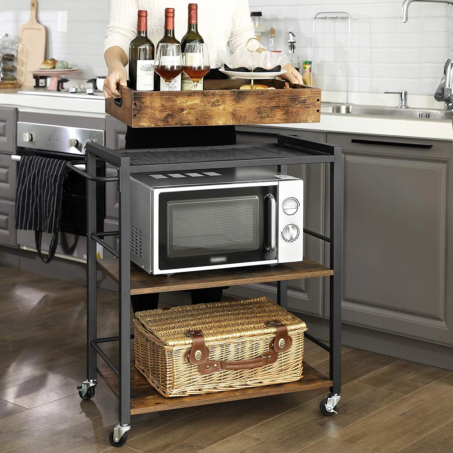 Universal Casters Kitchen Cart LRC72X 3 balduloftaslt Universal Casters Kitchen Cart LRCX