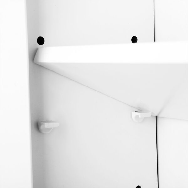 Vonios pakabinama spintelė su durelėmis ir lentynėle balta 60cm 5