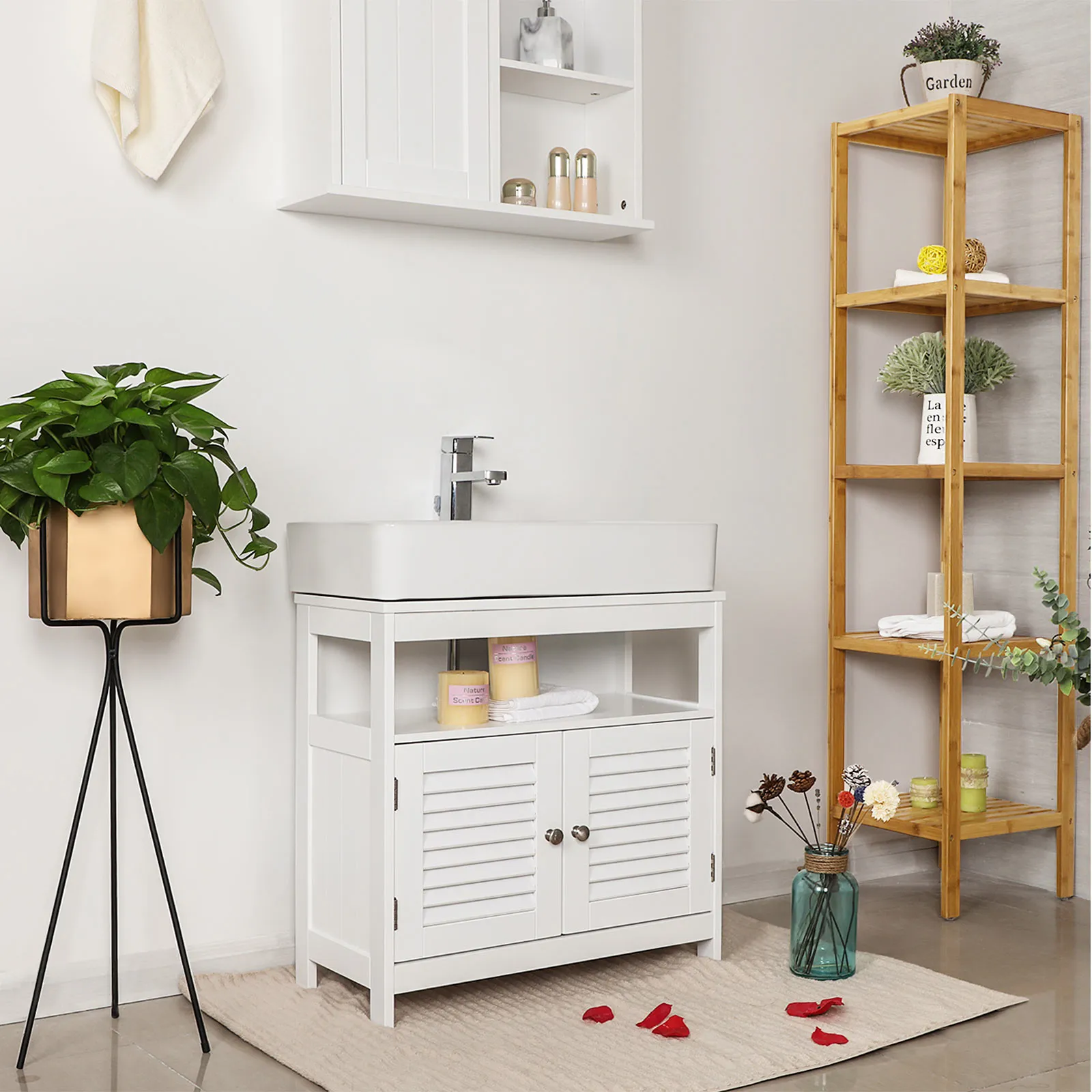 Waschbeckenschrank mit Lamellentueren BBC02WT 3 balduloftaslt Waschbeckenschrank mit Lamellentueren BBCWT