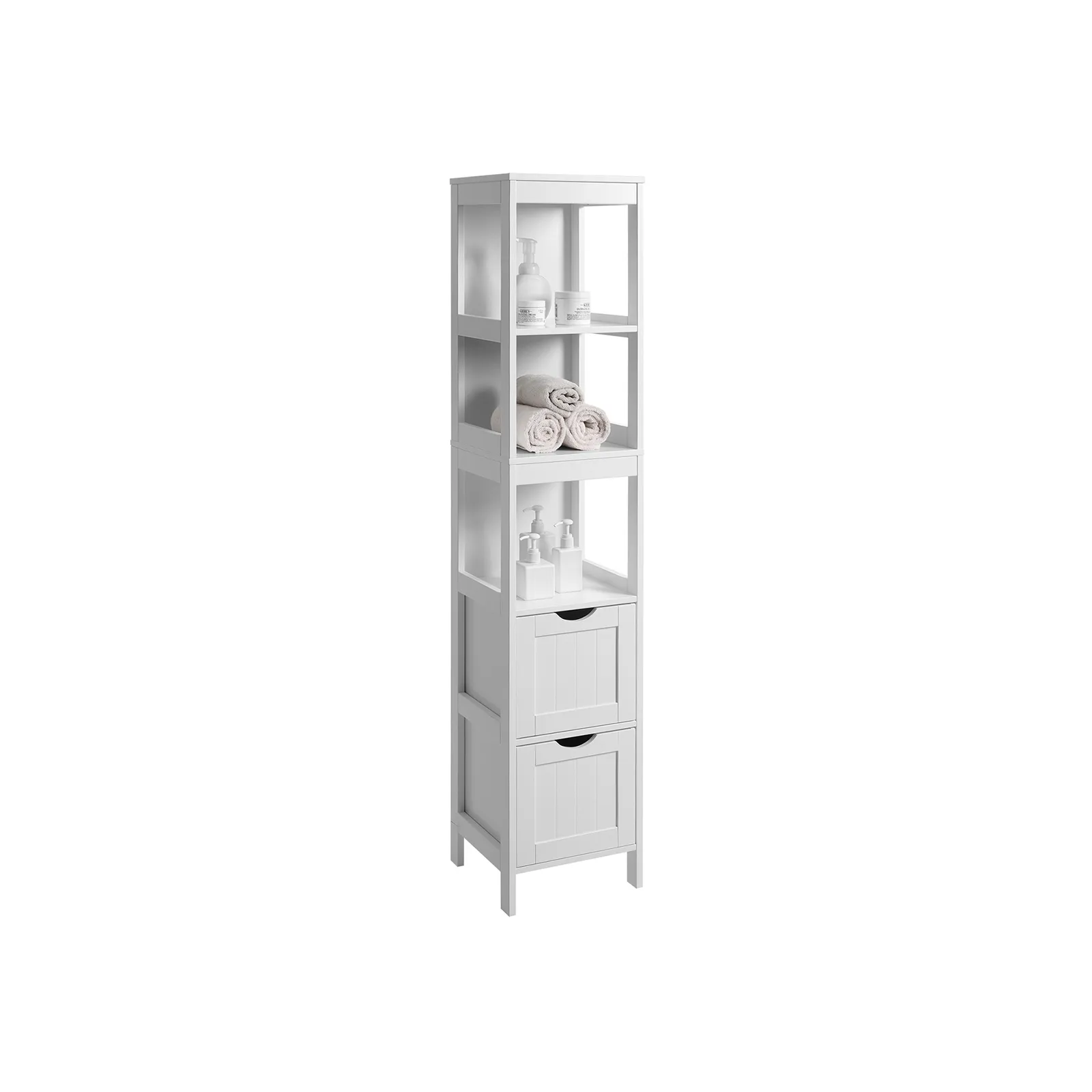 Tall Bathroom Cabinet BBC66WT 2 balduloftaslt Tall Bathroom Cabinet BBCWT