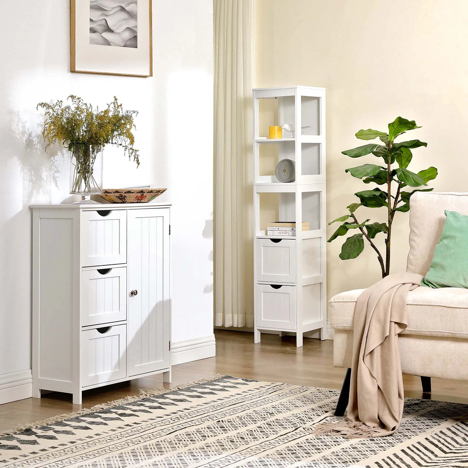 Tall Bathroom Cabinet BBC66WT 4 balduloftaslt Tall Bathroom Cabinet BBCWT
