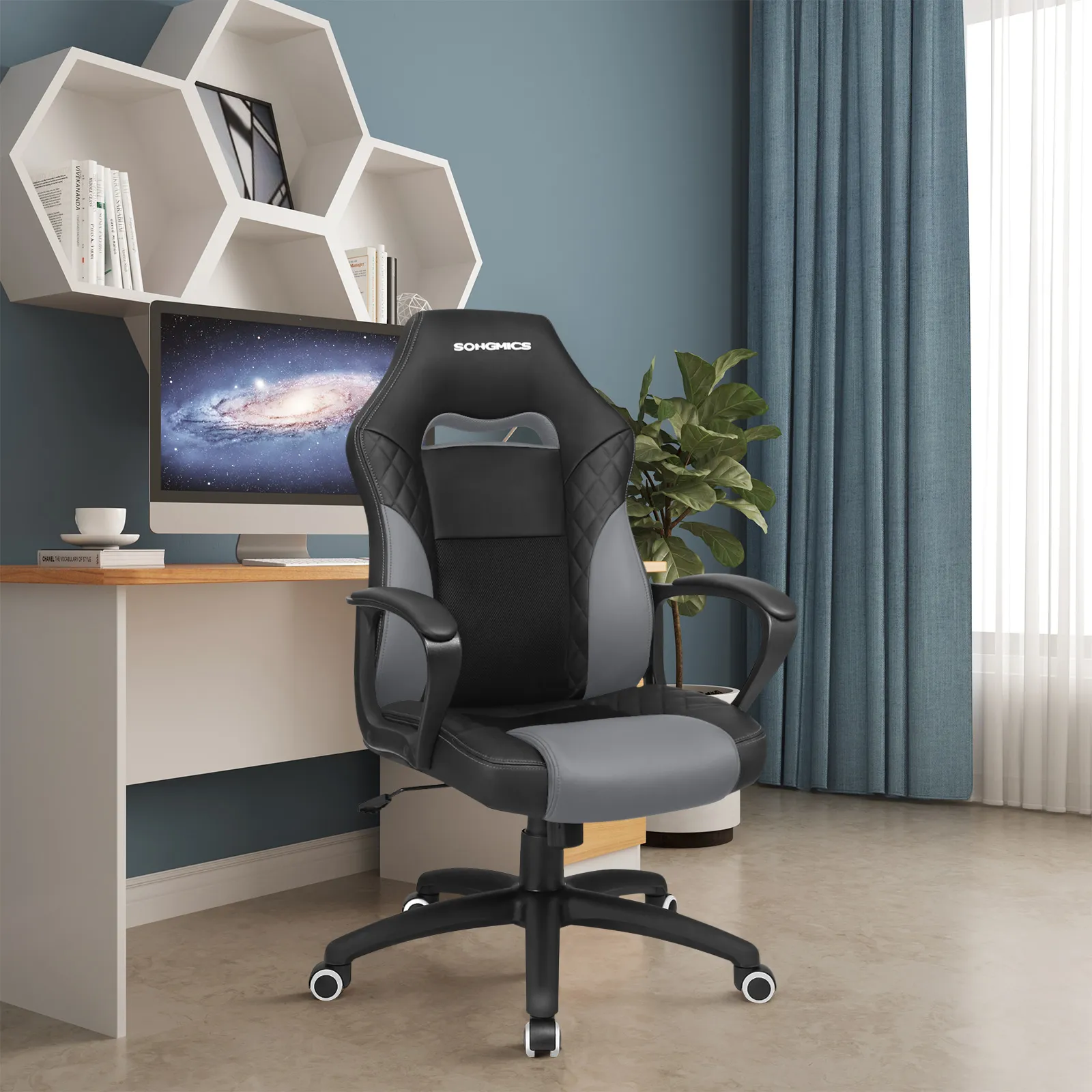 Black Grey Office Chair OBG38BG 3 balduloftaslt Black Grey Office Chair OBGBG