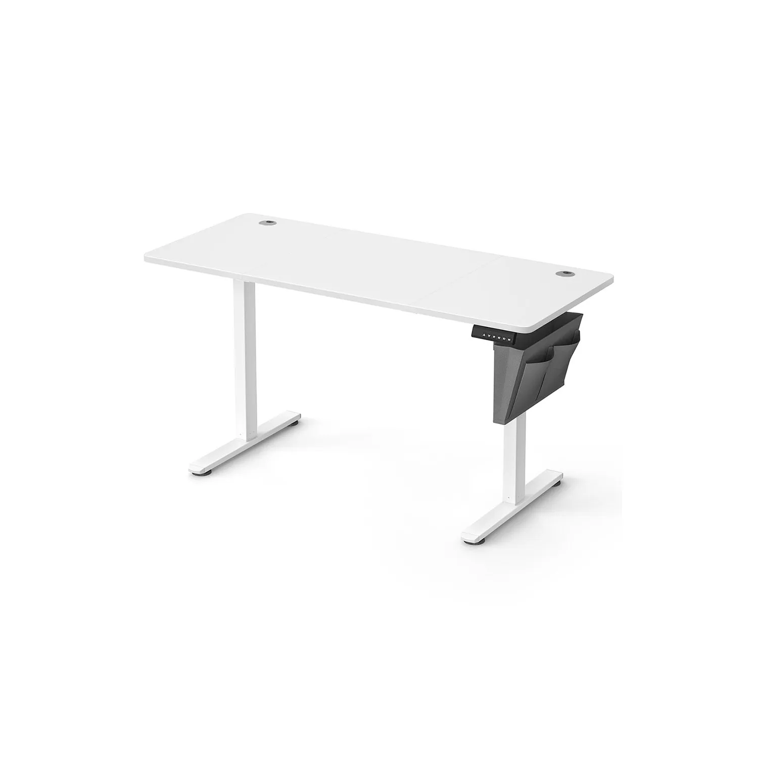 Elektrinis baltos spalvos biuro stalas 60x140cm Elektrinis baltos spalvos biuro stalas 60x140cm Akcija