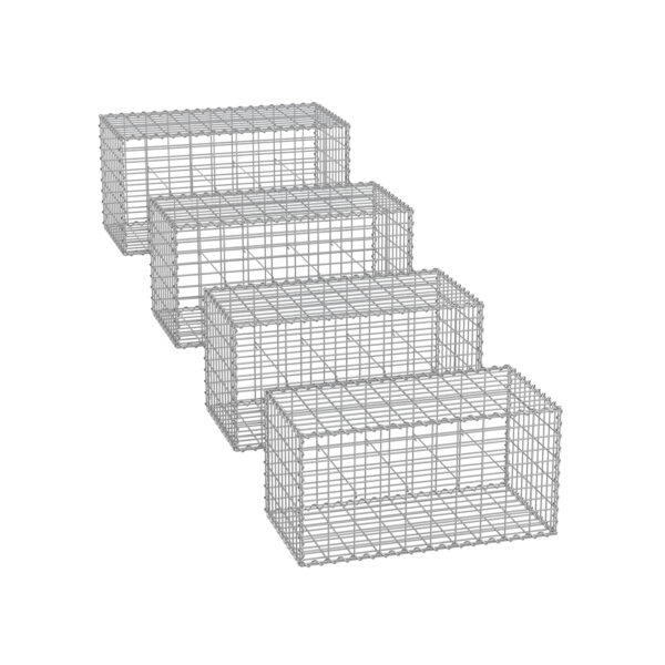 Gabionas 100x50x50cm 4 vnt komplektas