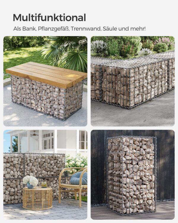 Gabionas 100x50x50cm 4 vnt komplektas 8
