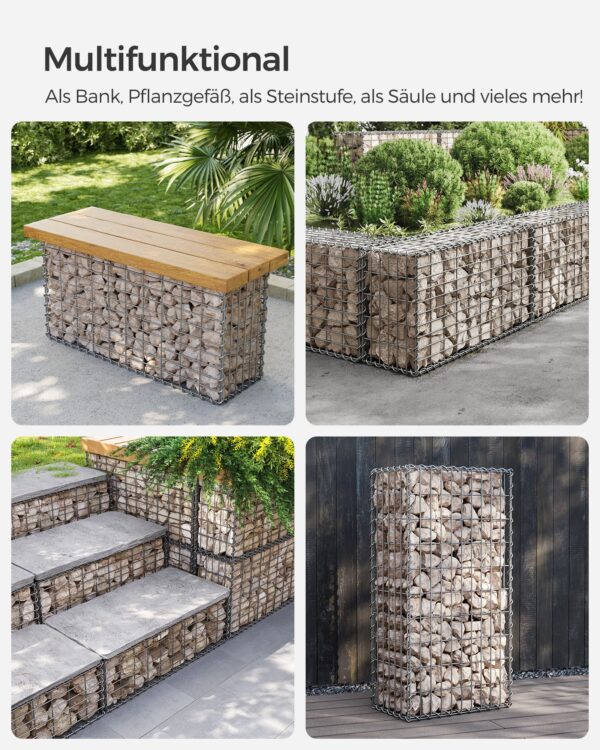 Sodo gabionas 100 x 50 x 30 cm rinkinys 5 vnt 8