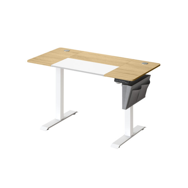 Elektrinis reguliuojamas biuro stalas kreminis 60x120cm