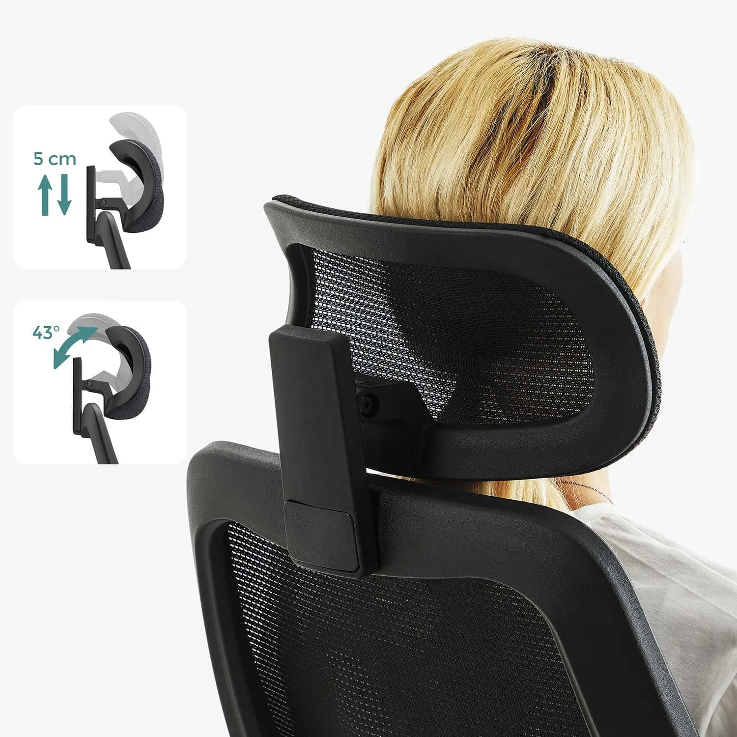 Biuro kėdė su tinkleliu ergonominė juoda reguliuojama Biuro kėdė su tinkleliu ergonominė juoda reguliuojama Akcija