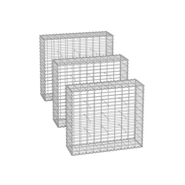 Gabionas 100x90x30 cm rinkinys 3 dalių