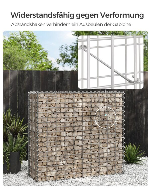 Gabionas 100x90x30 cm rinkinys 3 dalių 4