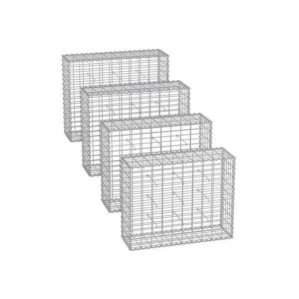 Gabionas sodui 100x80x30cm komplektas 4 vnt galvanizuoto plieno
