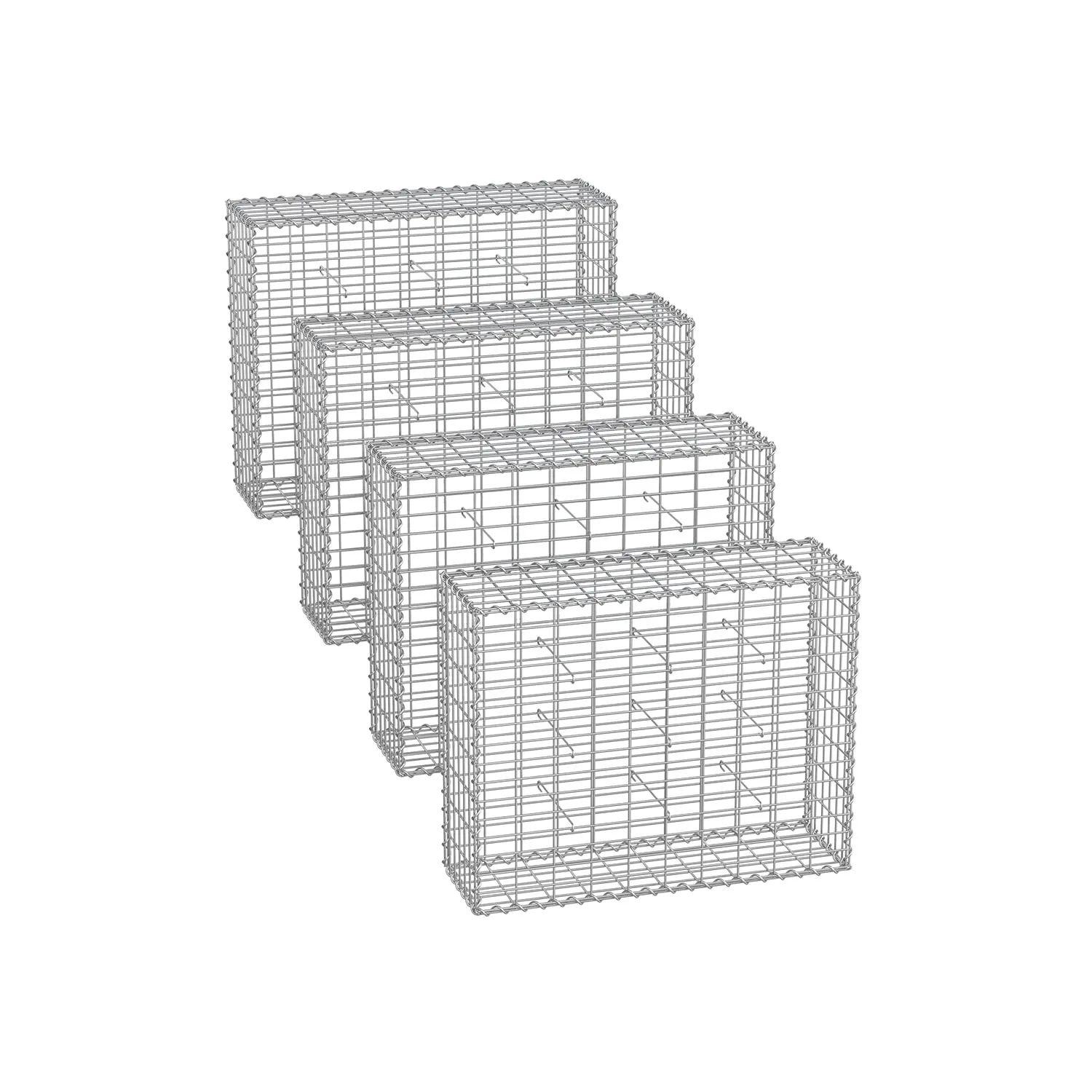 Gabionas sodui 100x80x30cm komplektas 4 vnt galvanizuoto plieno Gabionas sodui 100x80x30cm komplektas 4 vnt galvanizuoto plieno Akcija