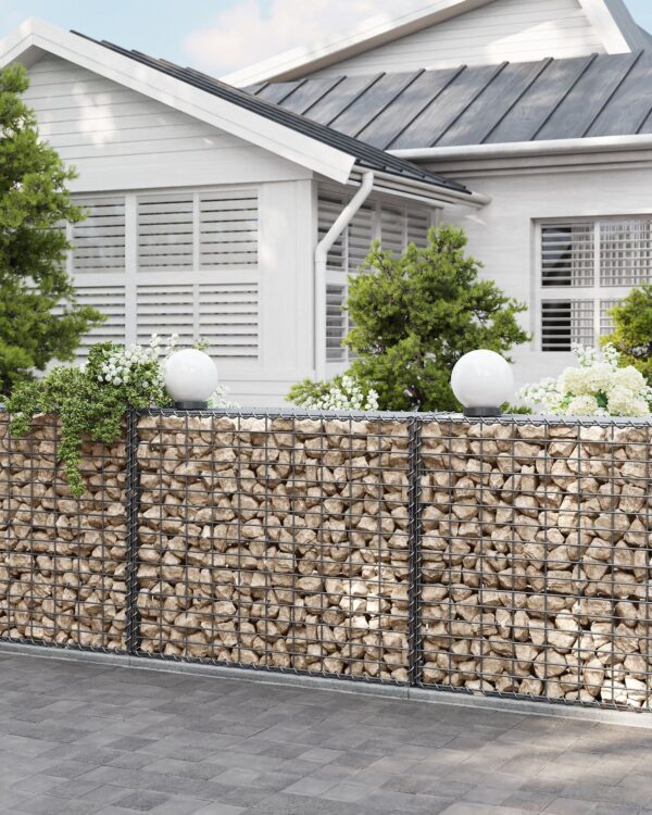 Gabionas sodui 100x80x30cm komplektas 4 vnt galvanizuoto plieno 7