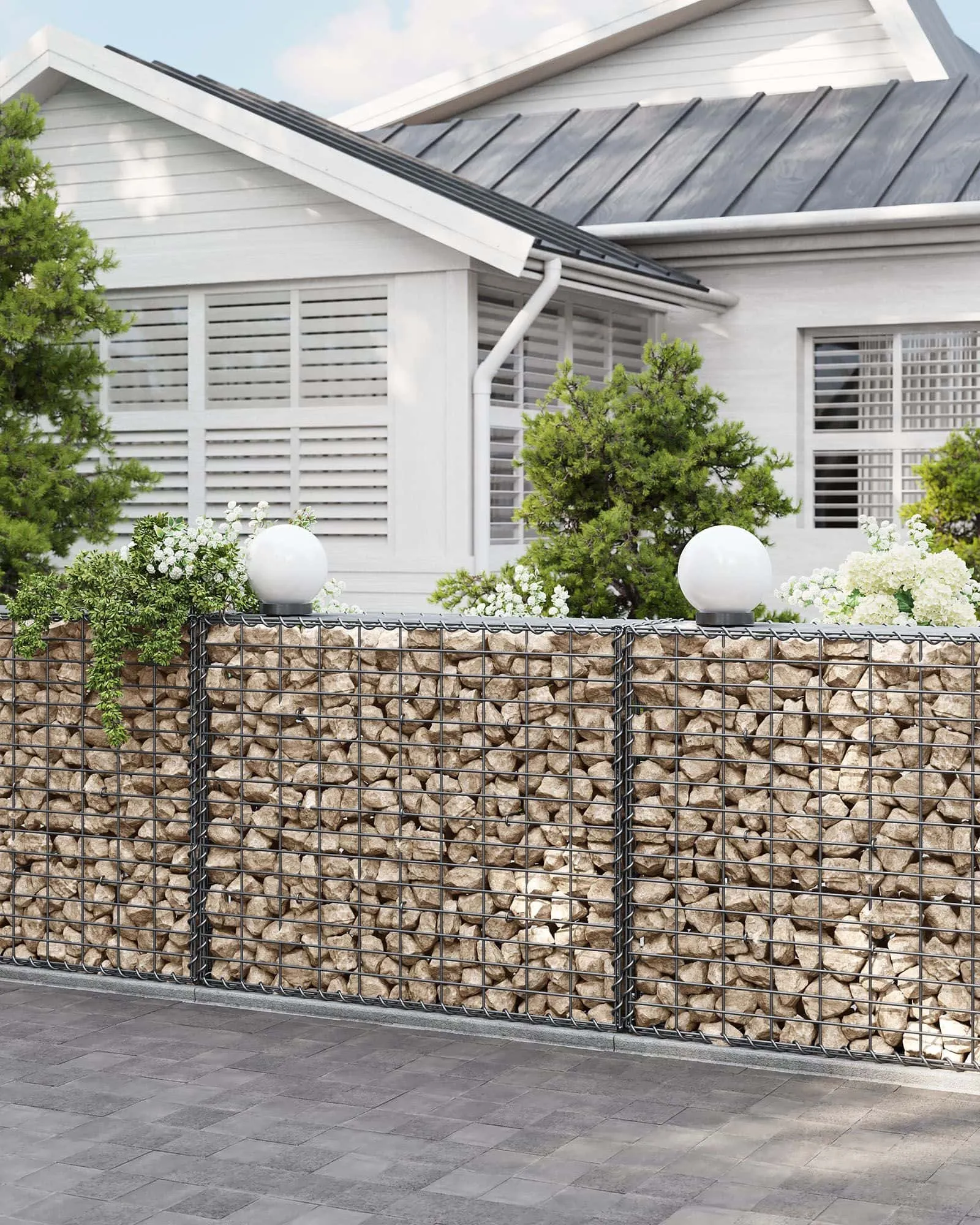 Gabionas sodui 100x80x30cm komplektas 4 vnt galvanizuoto plieno Gabionas sodui 100x80x30cm komplektas 4 vnt galvanizuoto plieno Akcija