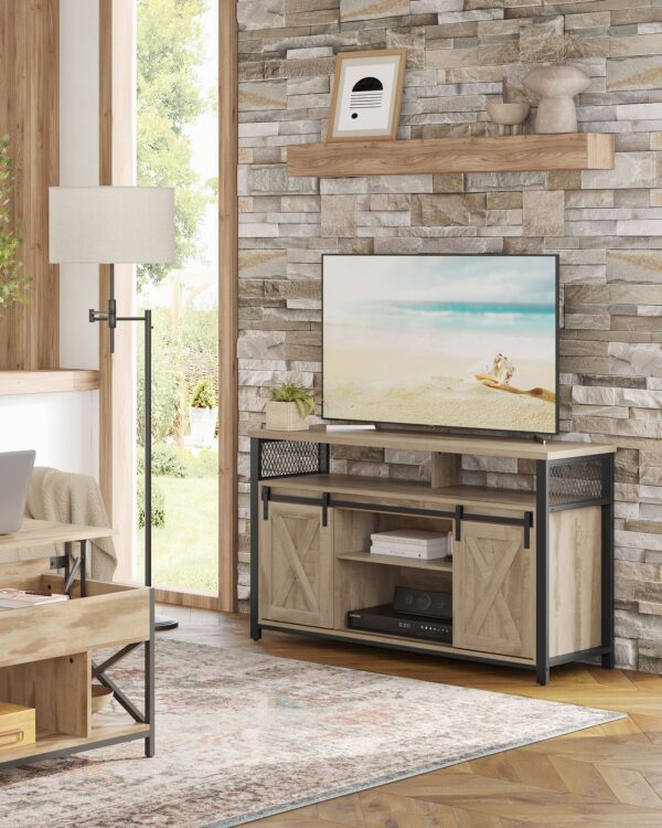 TV spintelė plieno rėmu vintažinė 40x135cm 2