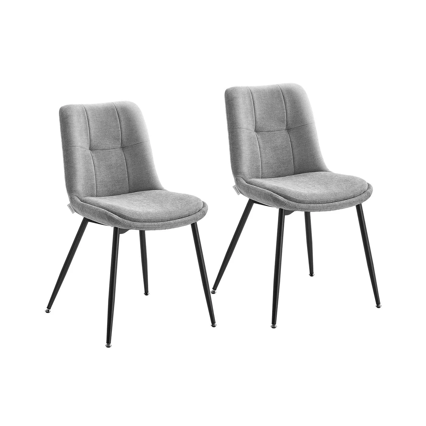 Ergonomiškos valgomojo kėdės su paminkštinimu ir metalinėmis kojelėmis 2 vnt komplektas Ergonomiškos valgomojo kėdės su paminkštinimu ir metalinėmis kojelėmis 2 vnt komplektas Kėdės