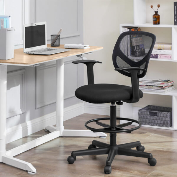 Reguliuojama biuro kėdė su ergonomišku atlošu ir 360° pasukama atrama 3