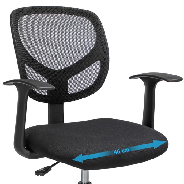 Reguliuojama biuro kėdė su ergonomišku atlošu ir 360° pasukama atrama 5
