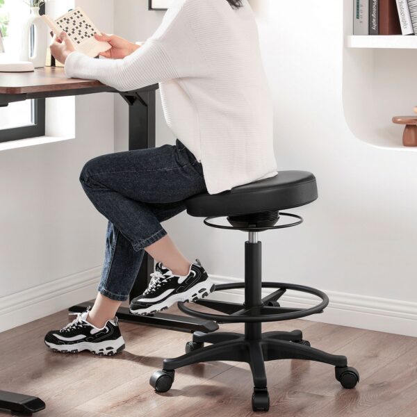 Ergonomiška besisukanti 360 lapsnių darbo kėdė-taburetė su ratukais 2