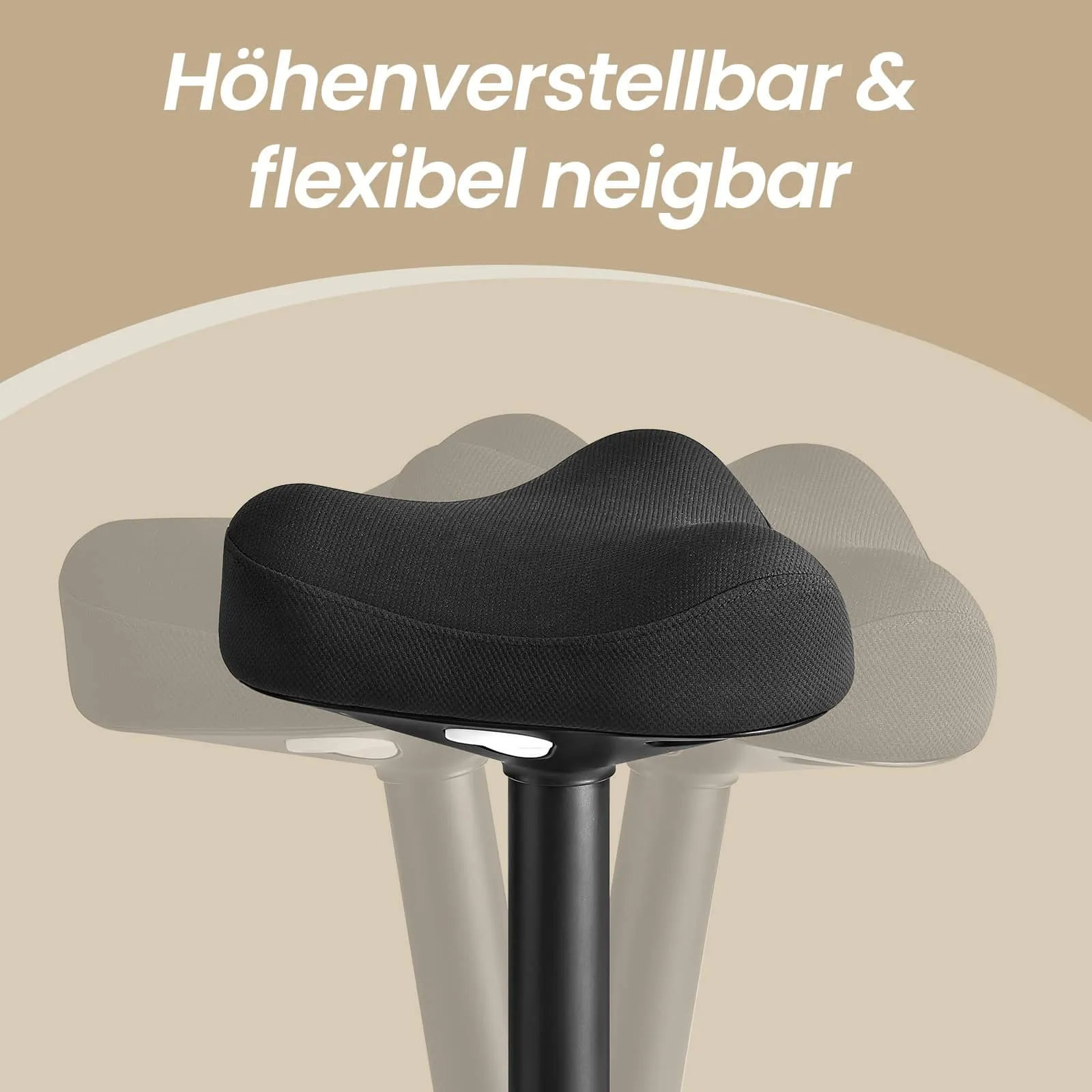 Ergonomiška taburetė su 360° pakreipimo funkcija ir aukščio reguliavimu Ergonomiška taburetė su 360° pakreipimo funkcija ir aukščio reguliavimu Akcija