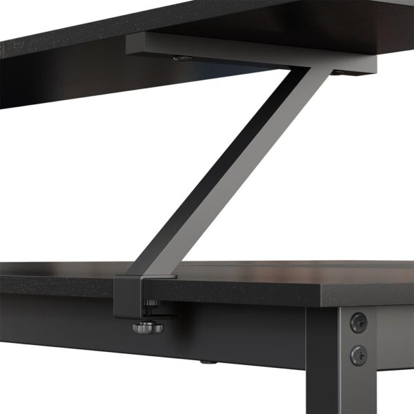 L formos biuro stalas minimalistinis juodas 7